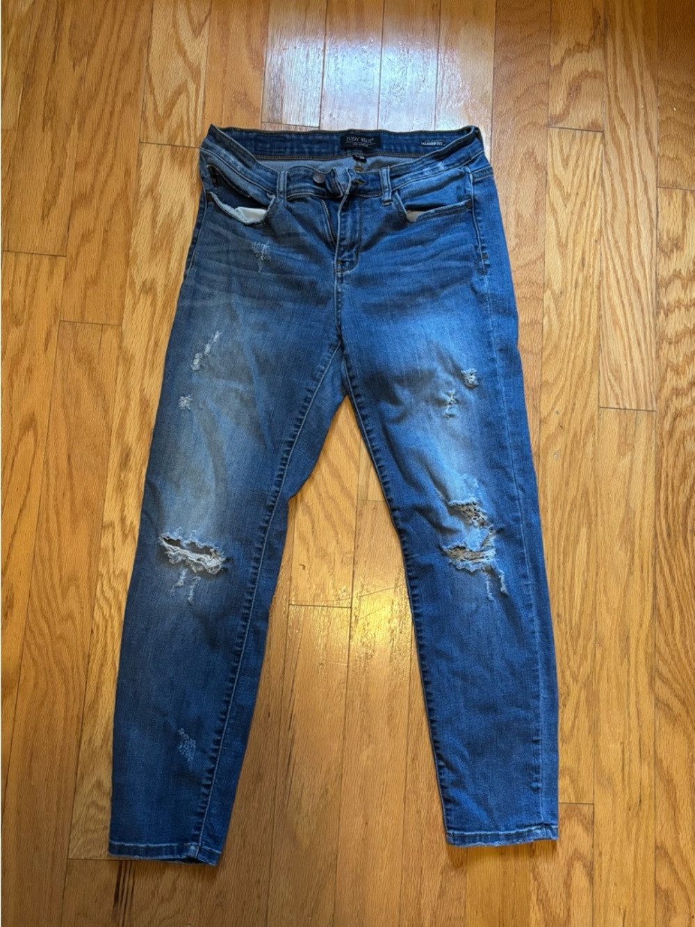 Judy Blue Skinny Jeans Distressed Denim Size 9/29